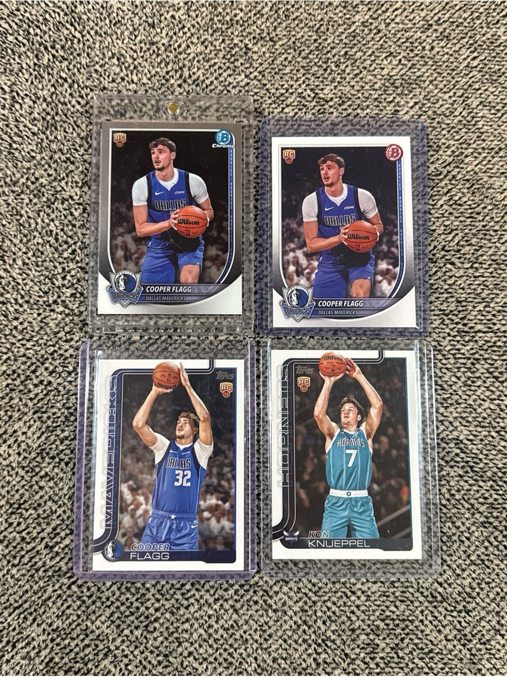 Cooper Flagg/Kon Knuppel Rookie Lot (4)
